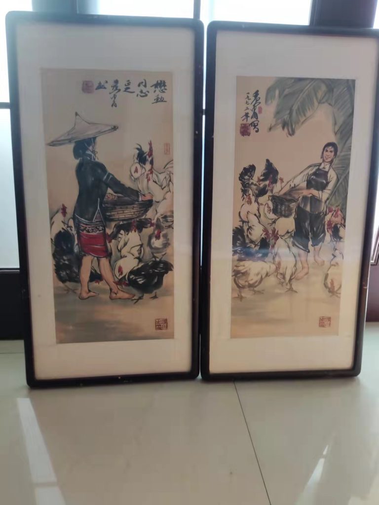 图片[1]-黄胄《人物图》*2-嘉诚艺术