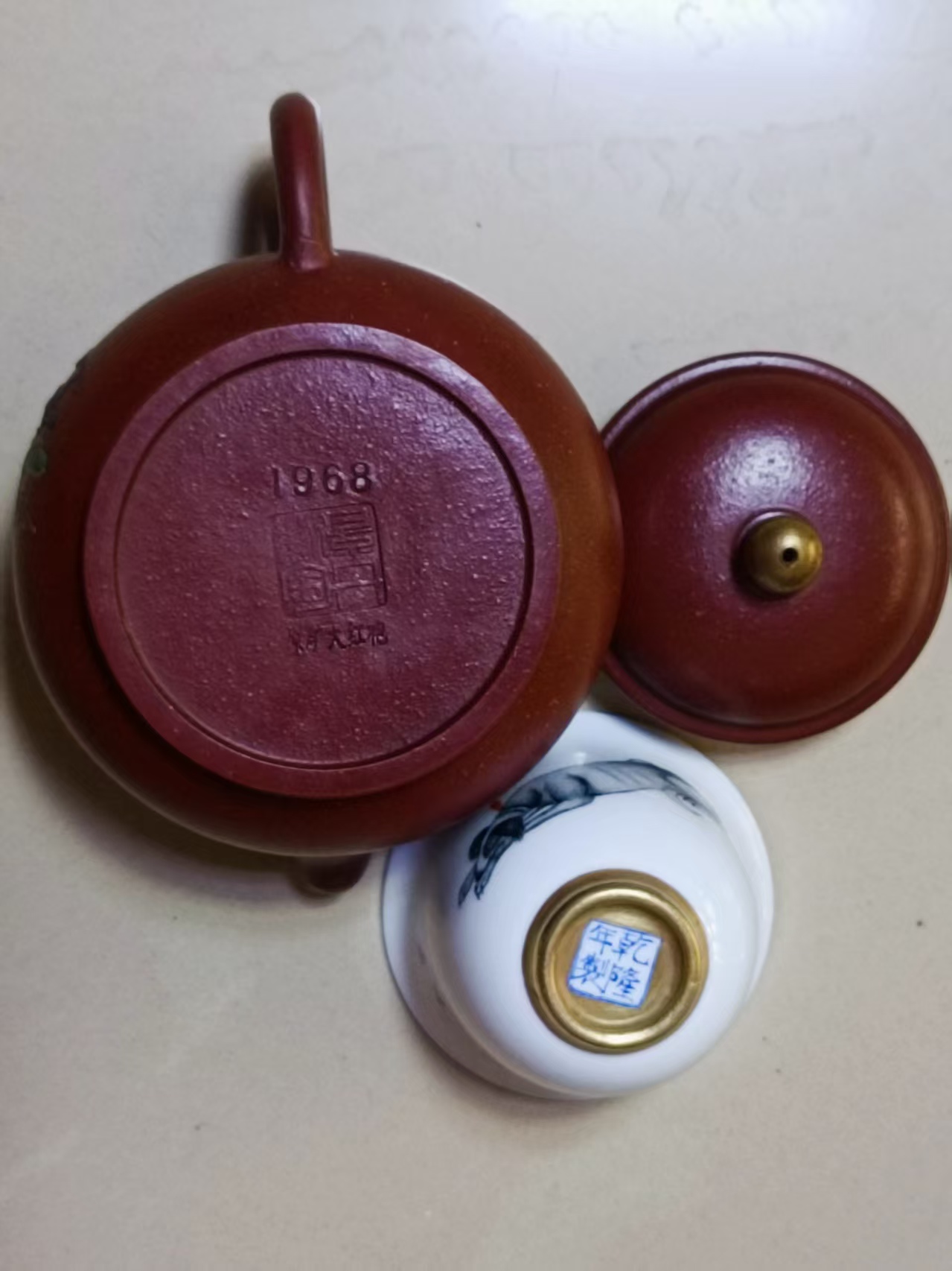 顾景舟《紫砂壶》《乾隆年制主人杯》-嘉诚艺术
