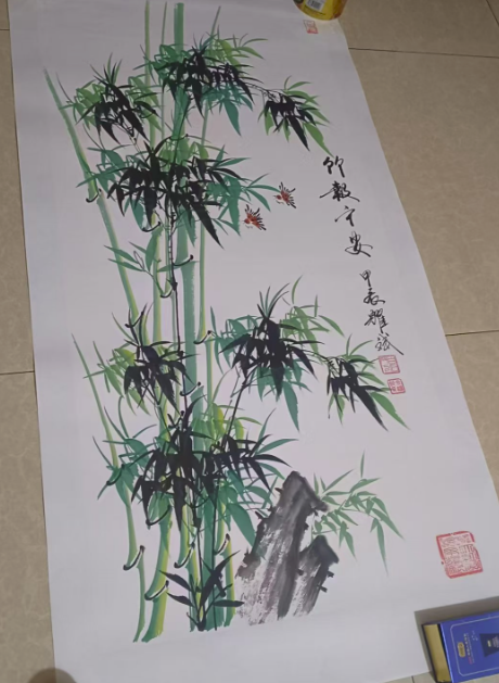 余耀斌《竹报平安》-嘉诚艺术