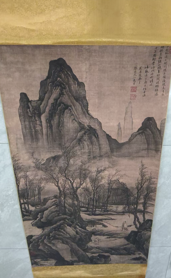 唐寅《步溪图》-嘉诚艺术