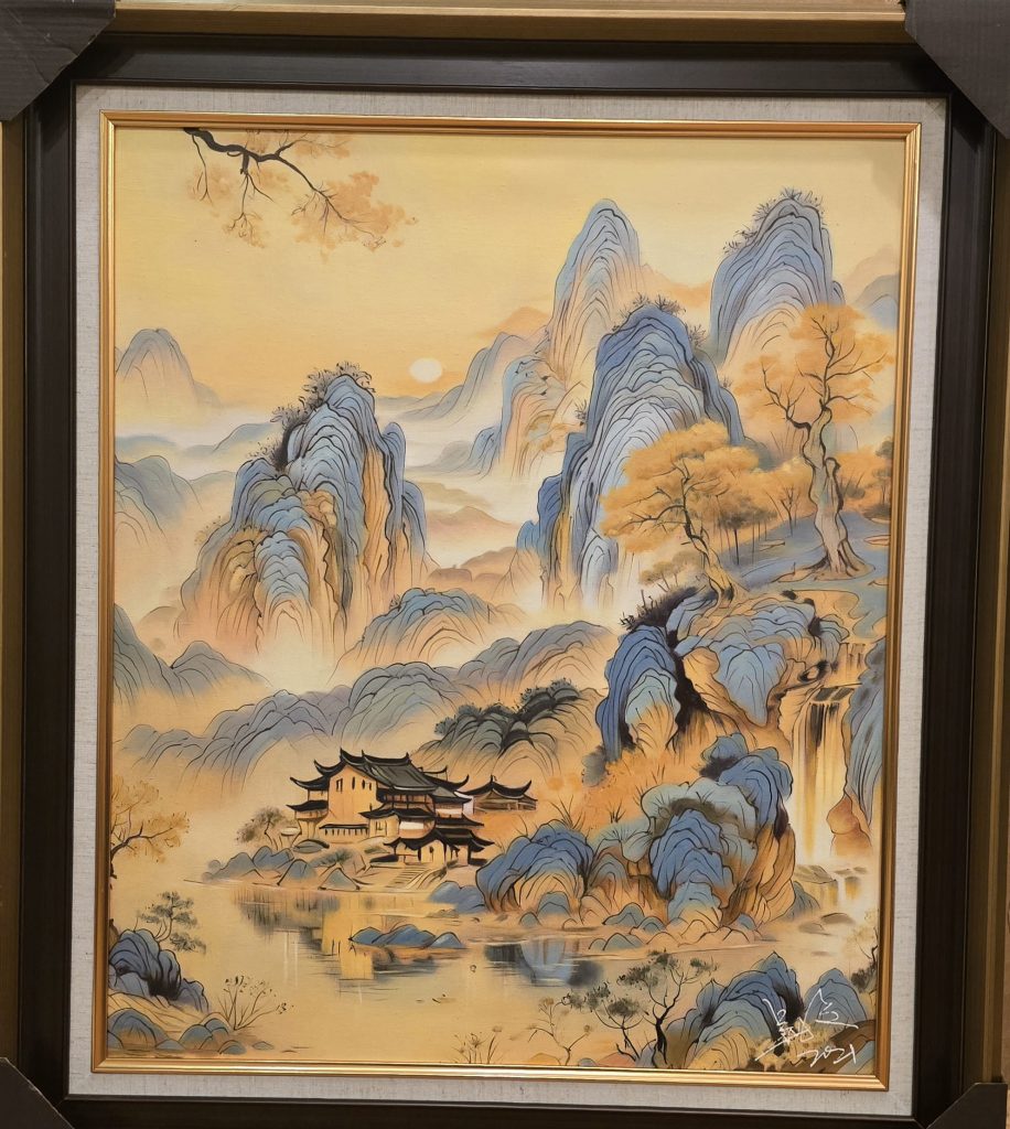 图片[1]-吴子逸《山水油画》-嘉诚艺术