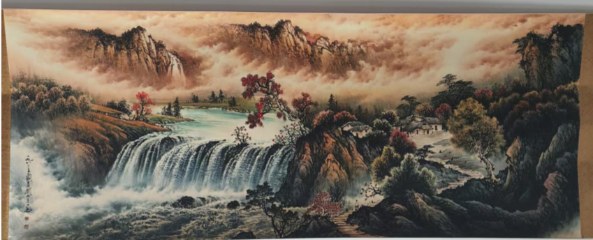 关山月《山水图》-嘉诚艺术