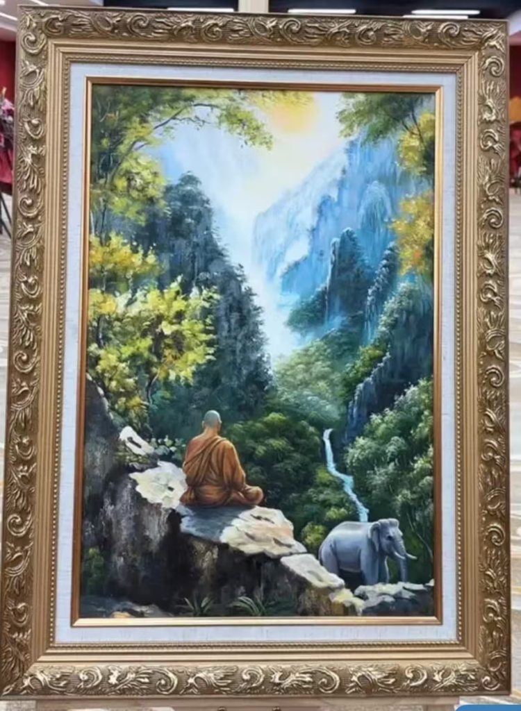 图片[1]-曹雪岩《禅宗》油画-嘉诚艺术