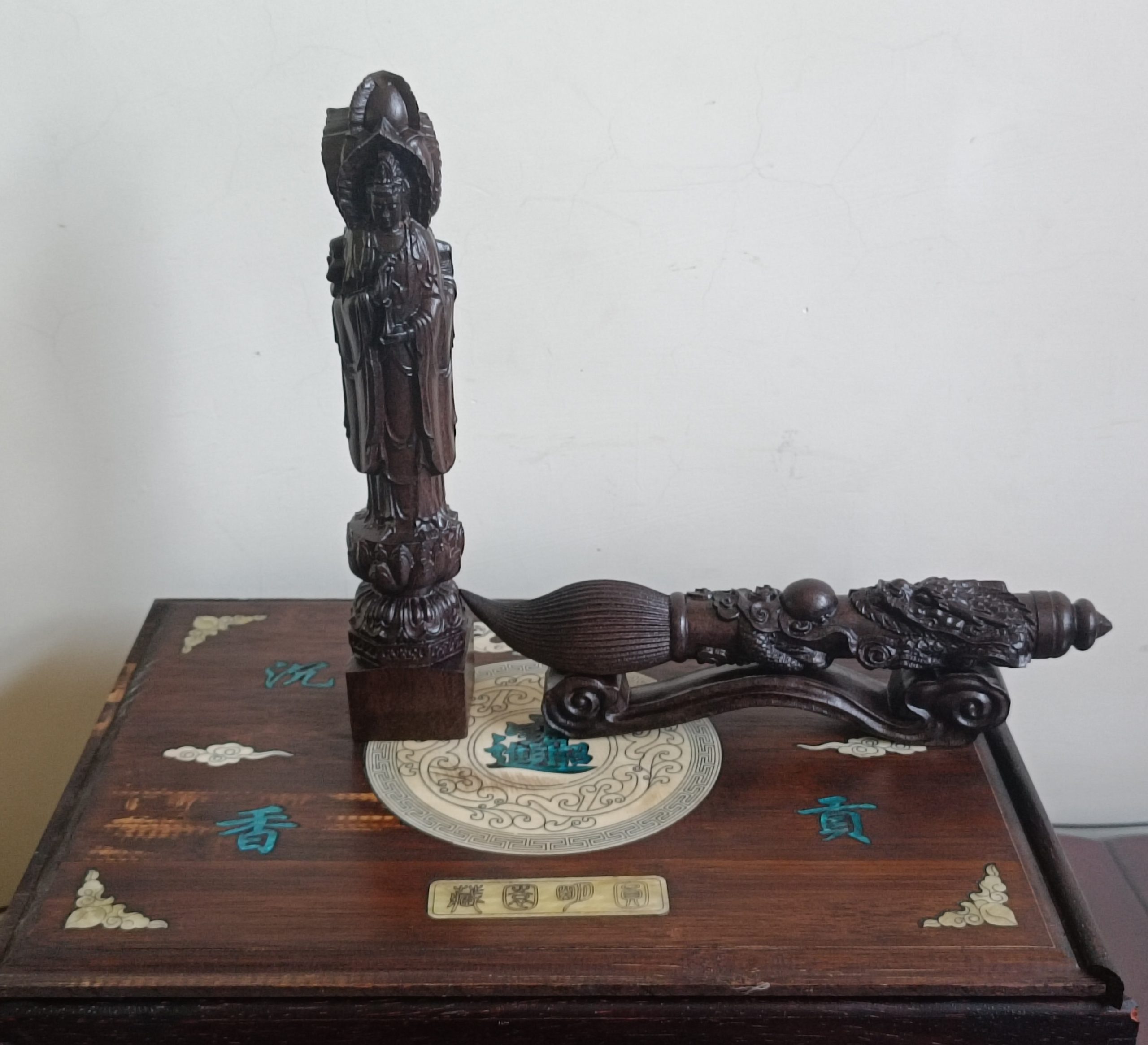 沉香《观音像》*3件-嘉诚艺术