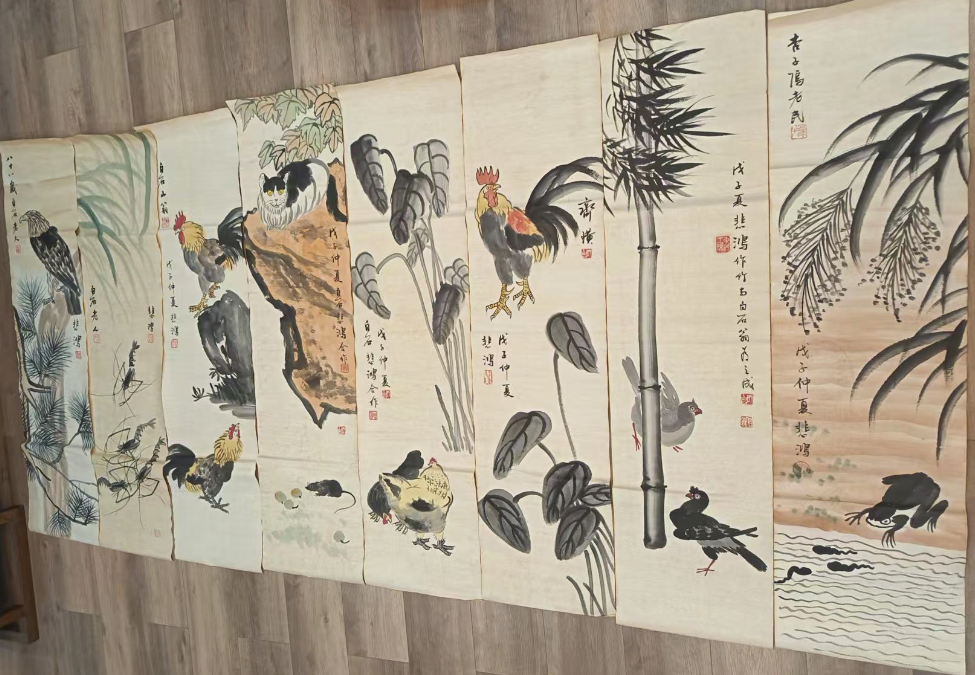 齐白石.徐悲鸿《花鸟图合集》*8-嘉诚艺术