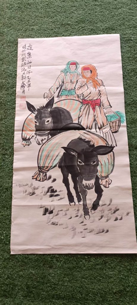 图片[1]-黄胄《逢集的日子》-嘉诚艺术