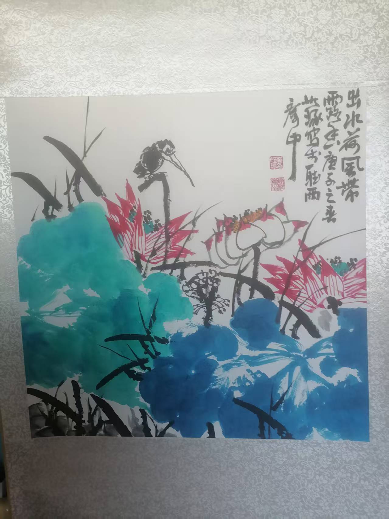 唐寅《盛世荷花》-嘉诚艺术