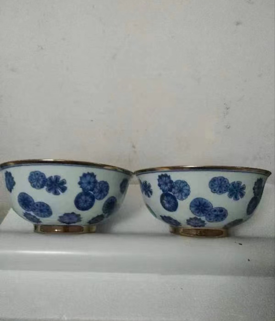 大清康熙《皮球花溜金碗》一对-嘉诚艺术