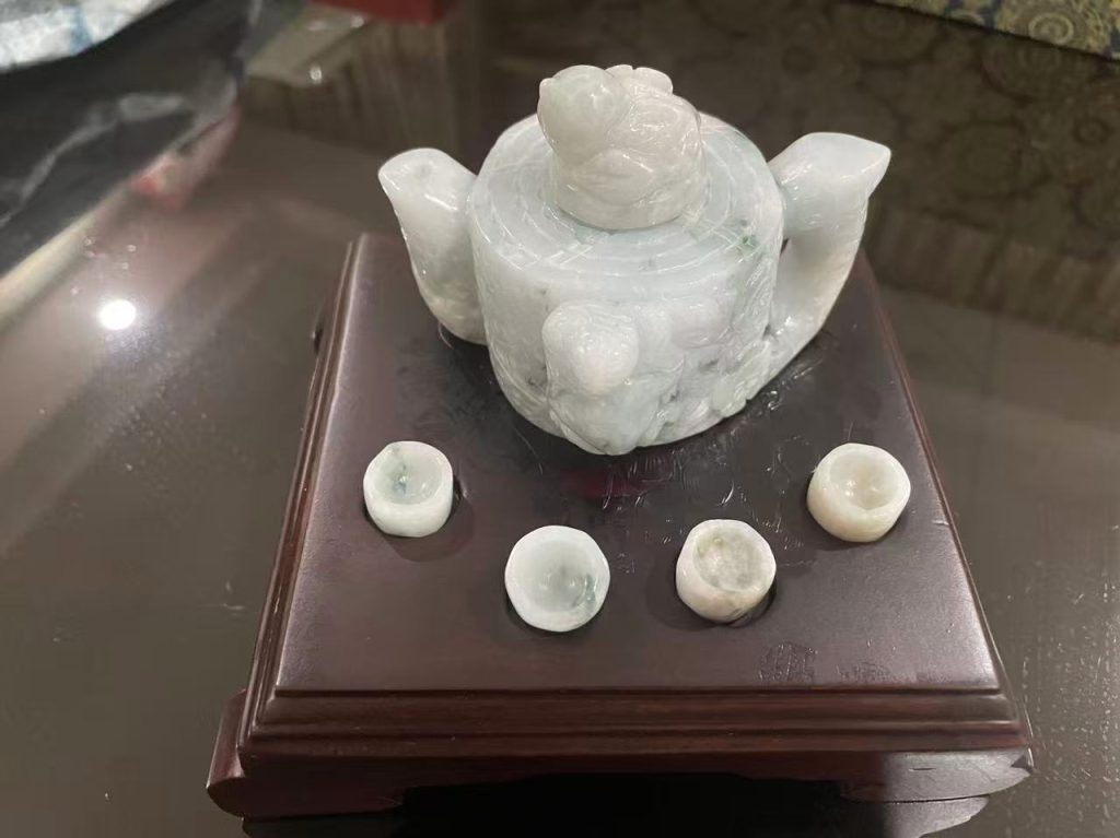 图片[2]-翡翠壶（一套）-嘉诚艺术