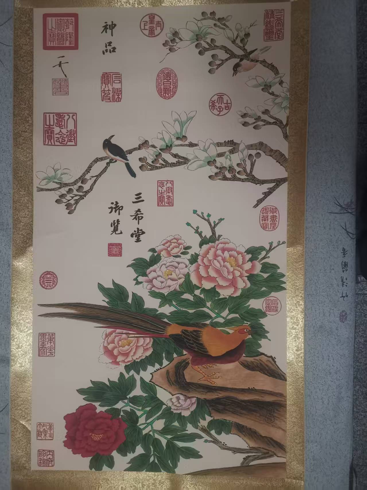 宋徽宗（赵佶）《繁华锦鸡》-嘉诚艺术