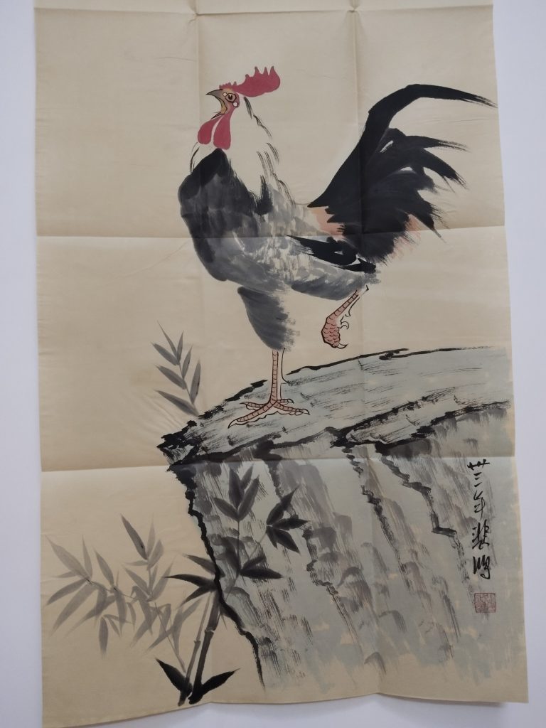 图片[1]-徐悲鸿《雄鸡图》-嘉诚艺术