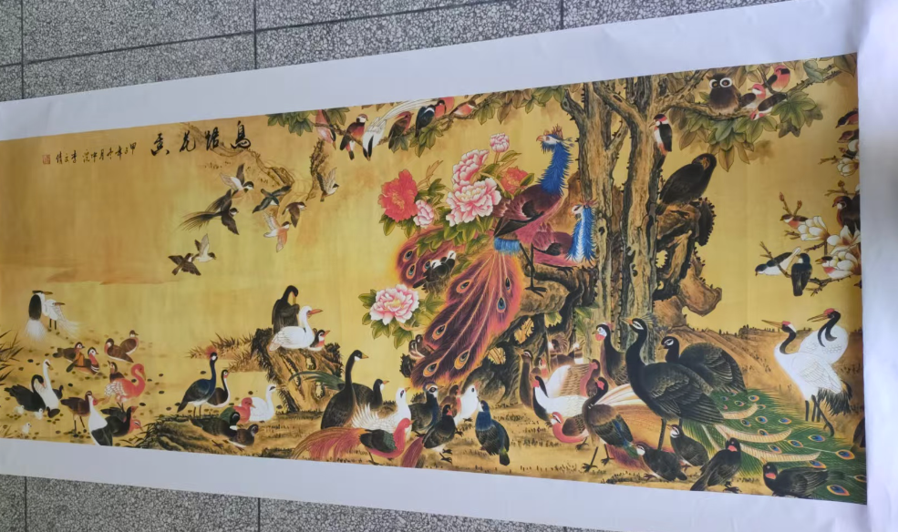 李文倩《鸟语花香》-嘉诚艺术