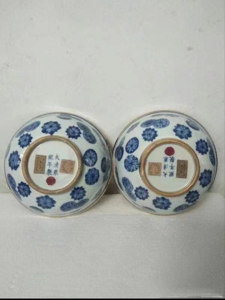 图片[2]-大清康熙《皮球花溜金碗》一对-嘉诚艺术