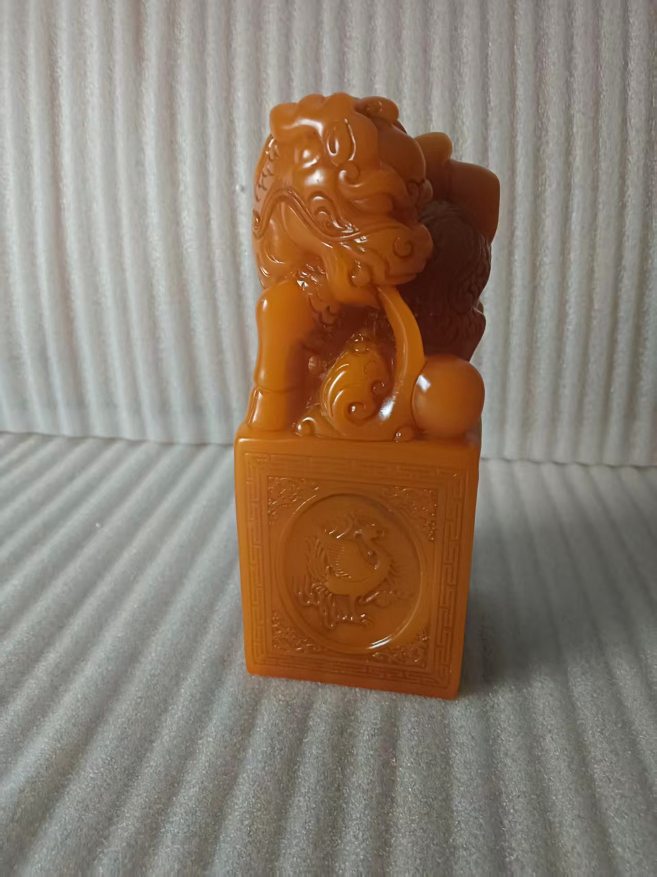 寿山田黄石《瑞兽印章》-嘉诚艺术