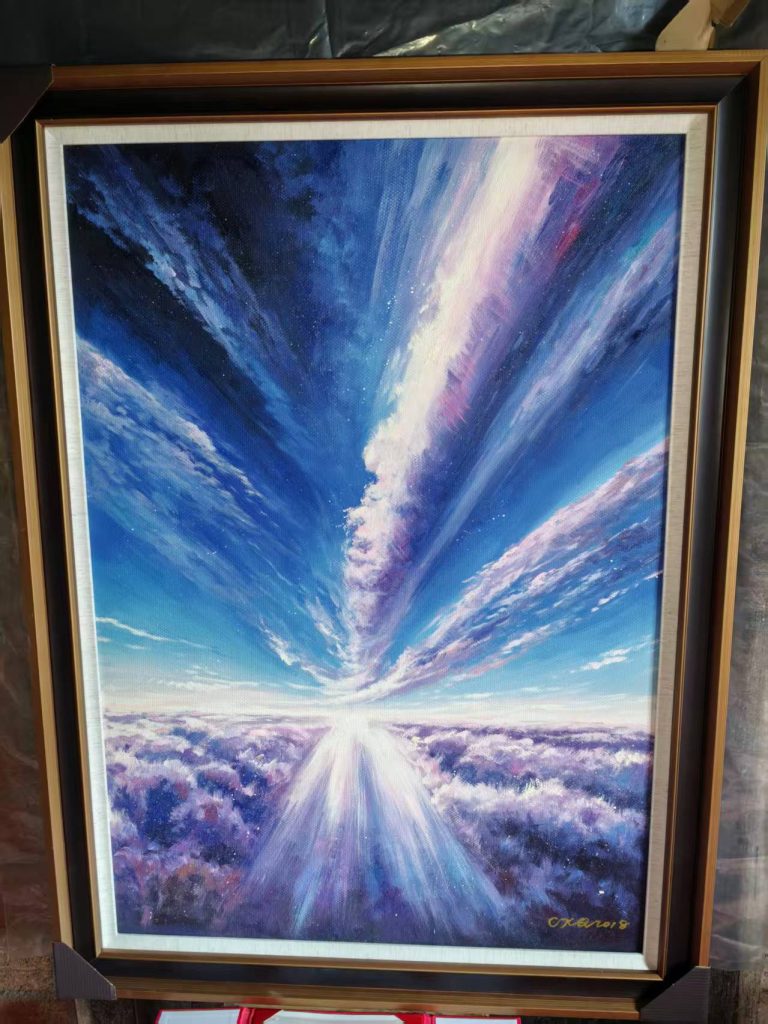 图片[1]-曹小钦《华星秋月》-嘉诚艺术