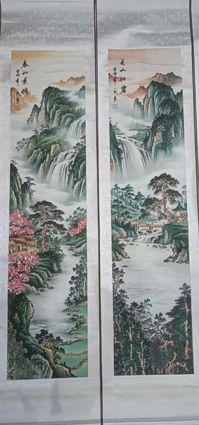 刘一民《春夏秋冬》四条屏-嘉诚艺术