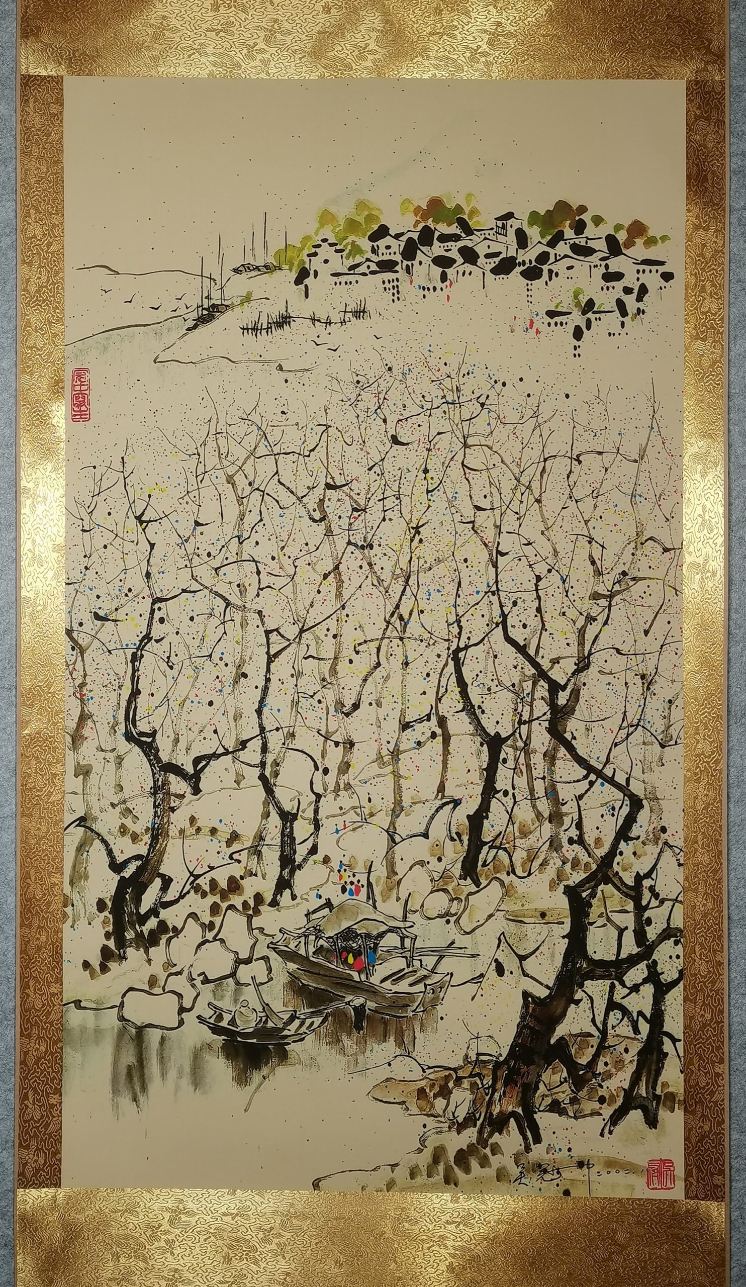 吴冠中《船家归来》-嘉诚艺术