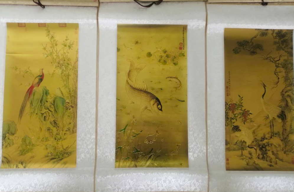 黄小群《皇家古祥名画》金丝彩釉典藏