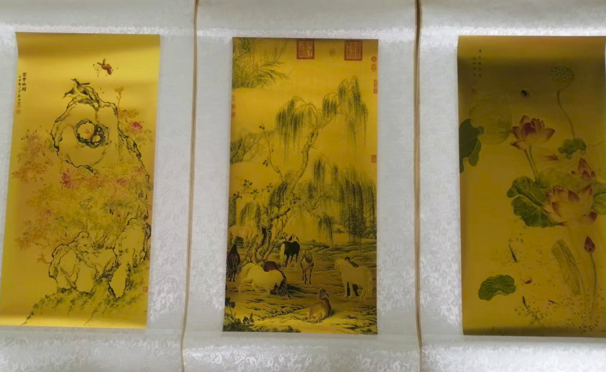 黄小群《皇家古祥名画》金丝彩釉典藏-嘉诚艺术