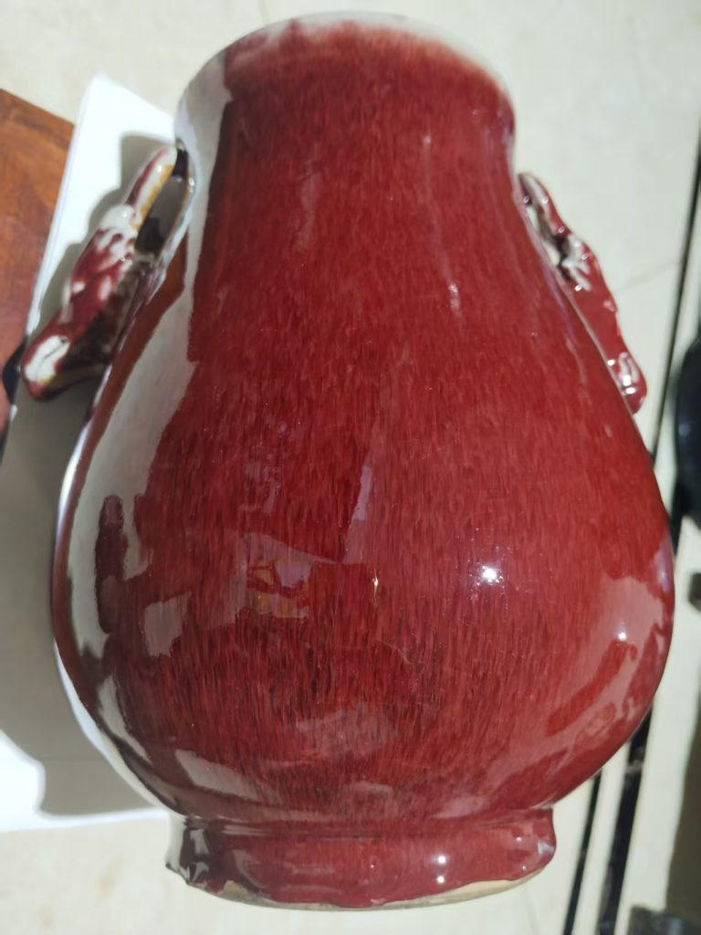 图片[1]-康熙年制《郎窑红鹿头尊》-嘉诚艺术