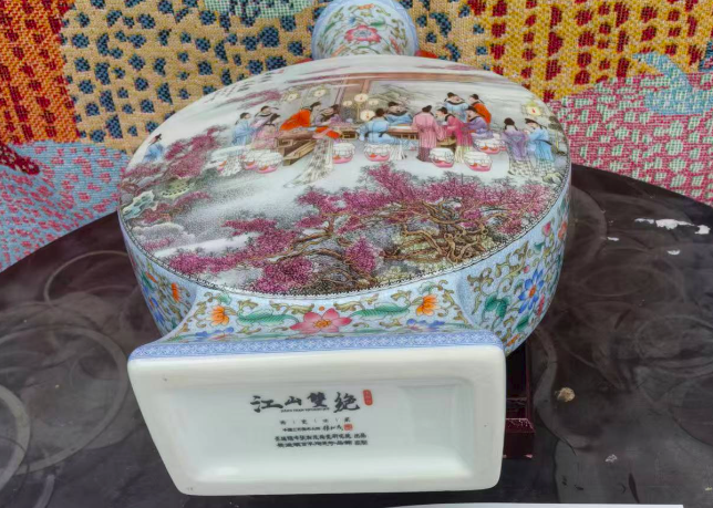 图片[2]-张松茂《江山双绝包月瓶》-嘉诚艺术