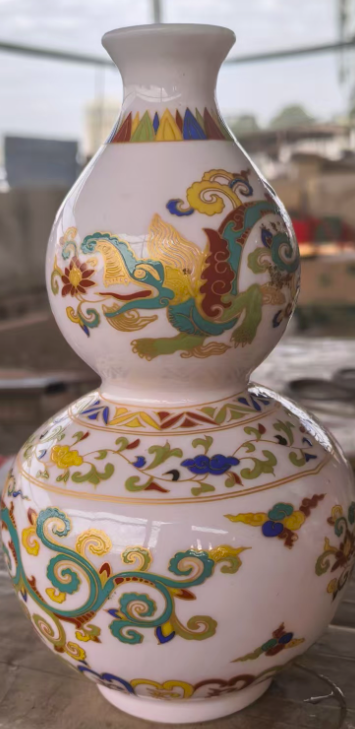 成化年制《描金五彩事事如意葫芦瓶》-嘉诚艺术