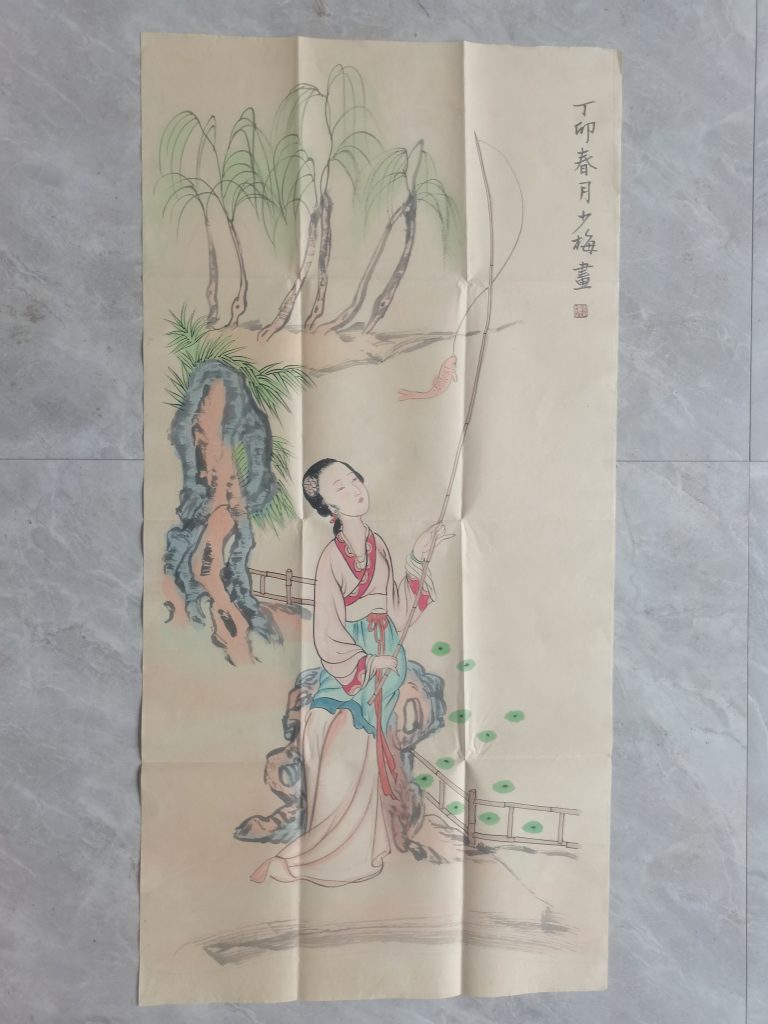 图片[1]-陈少梅《春月》-嘉诚艺术