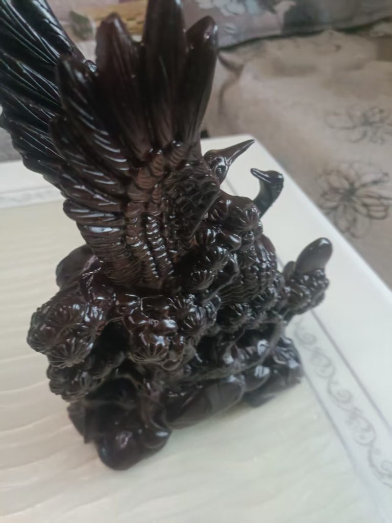 图片[2]-紫檀《松鹤延年》-嘉诚艺术