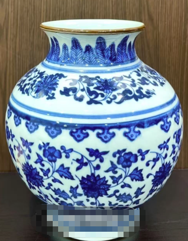 乾隆年制《青花缠枝莲大罐》-嘉诚艺术