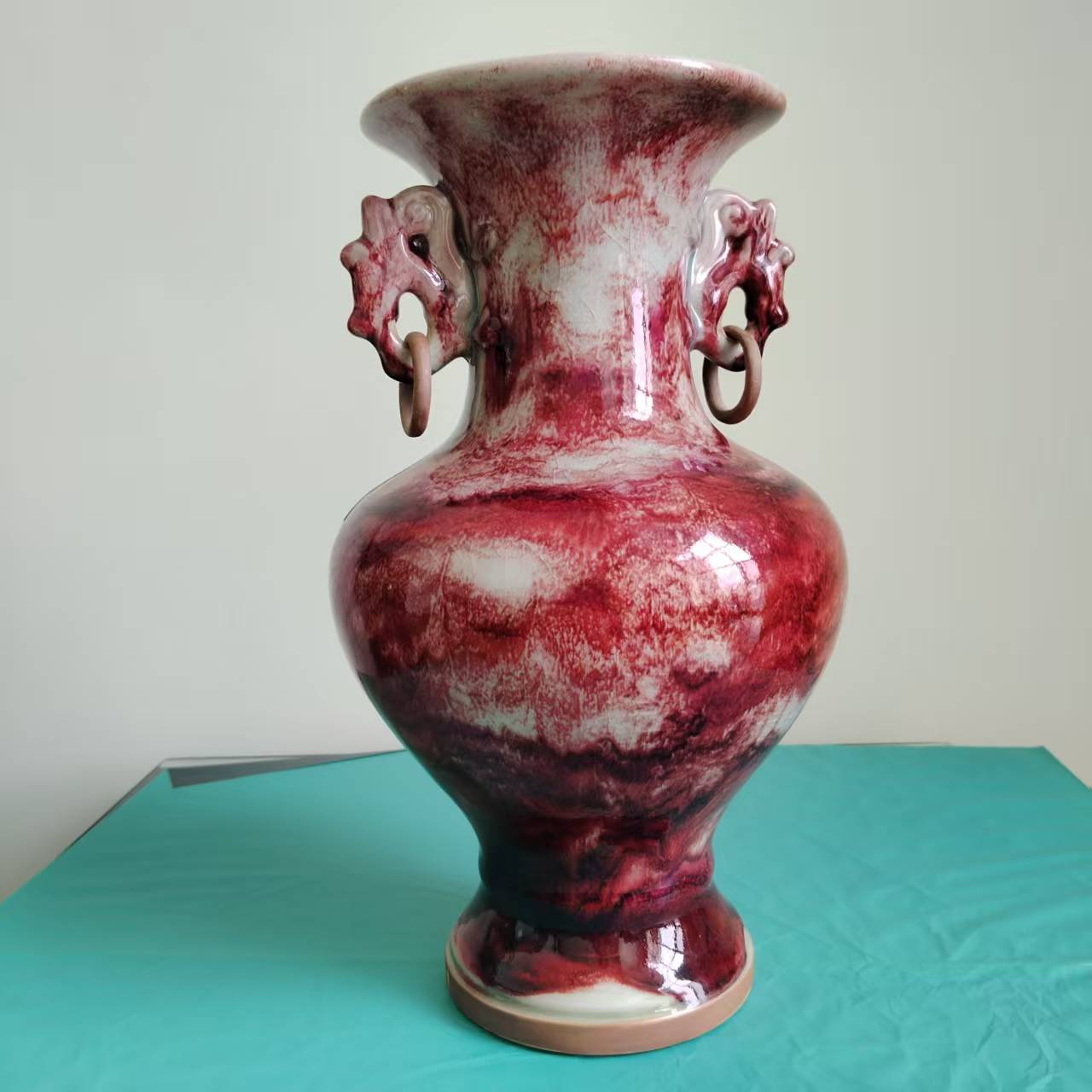 崔松伟《双龙活环瓶》-嘉诚艺术