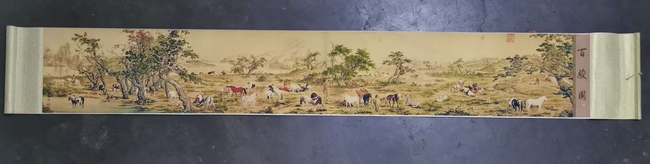 郎世宁《百骏图》-嘉诚艺术