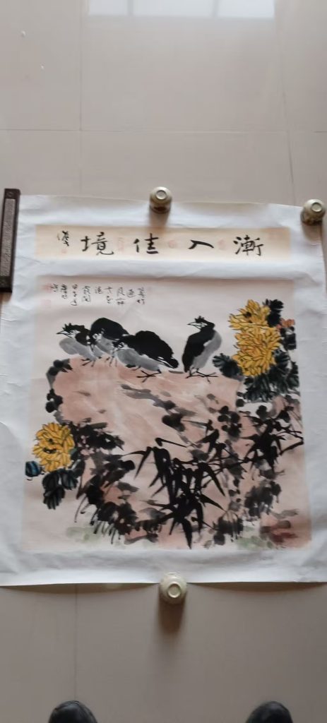 图片[1]-孔庆旭《花鸟图》-嘉诚艺术