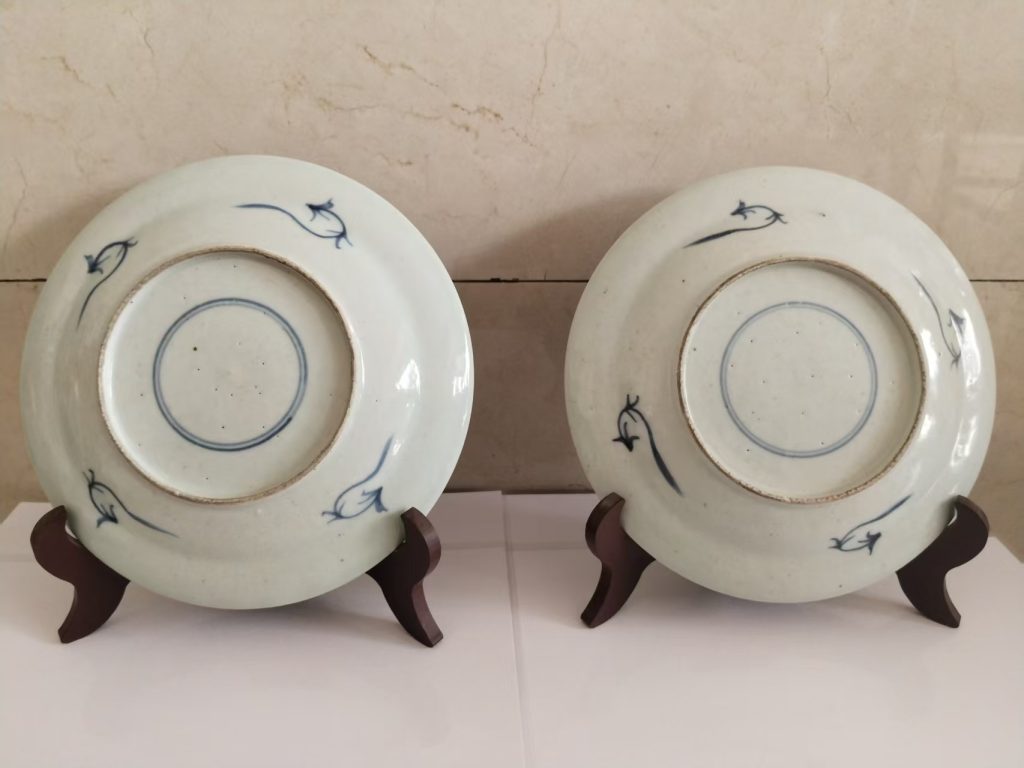 图片[2]-清代《青花赏盘》一对-嘉诚艺术