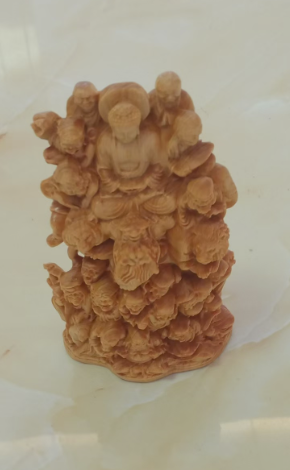 崖柏《十八罗汉》-嘉诚艺术