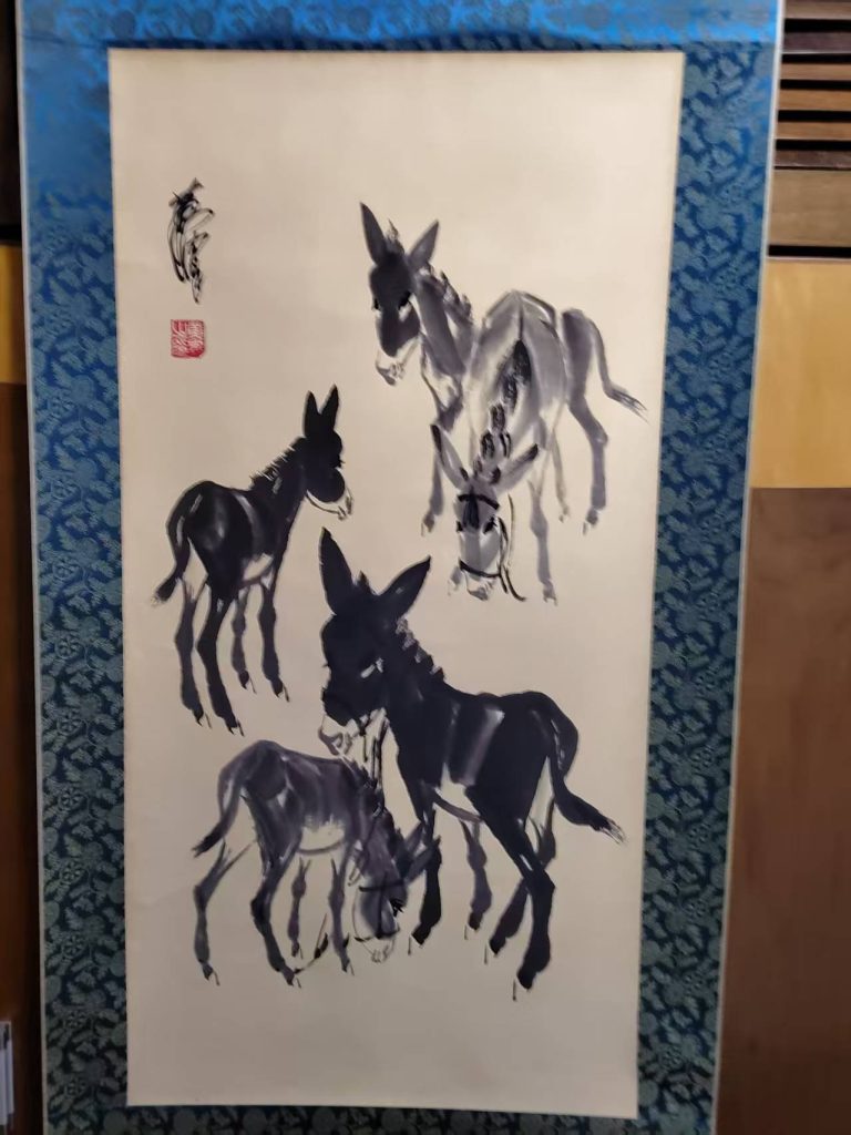 图片[1]-黄胄《五驴图》-嘉诚艺术