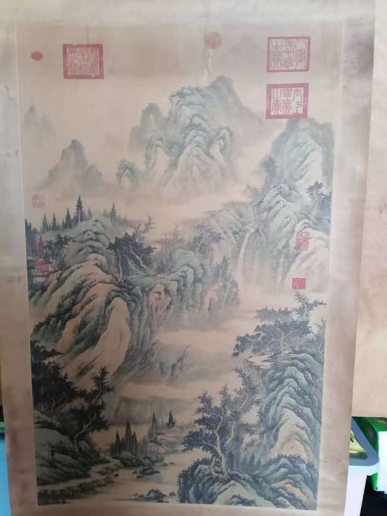 图片[1]-唐寅《古流玉澈》-嘉诚艺术