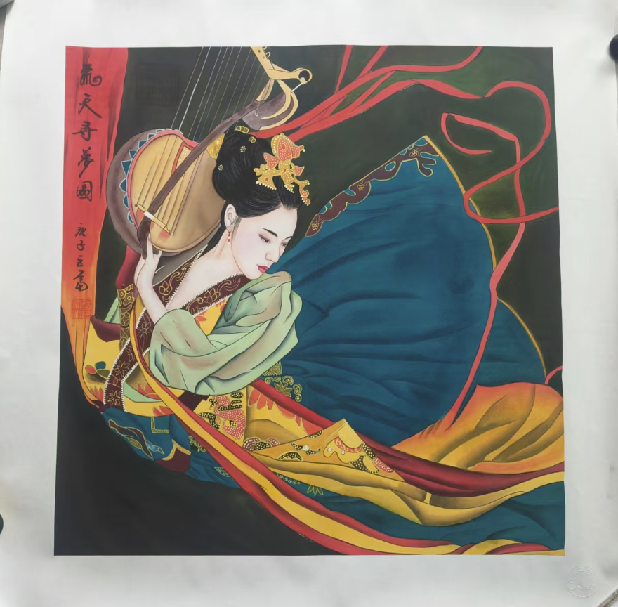 张巨富《飞天寻梦图》-嘉诚艺术