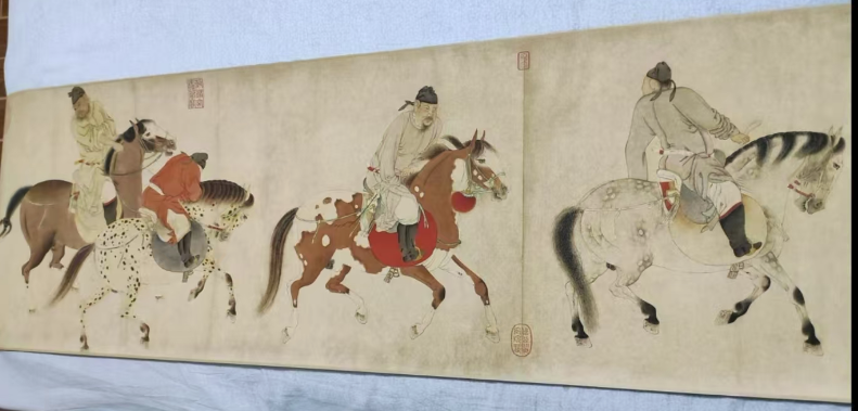 图片[3]-任仁发《五王醉归图》-嘉诚艺术