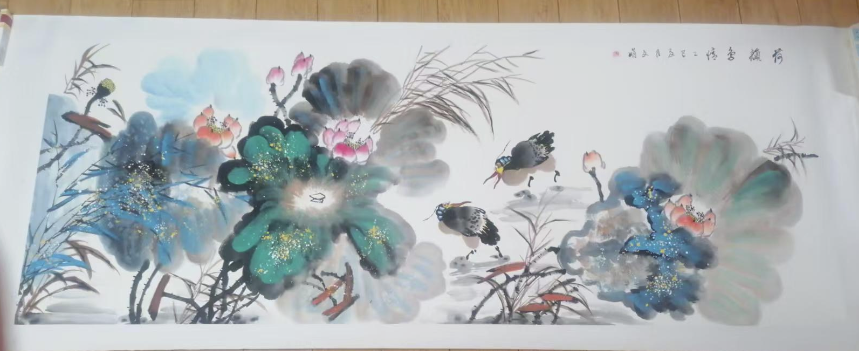 文娟《花鸟图》-嘉诚艺术