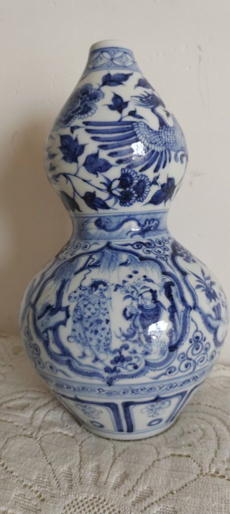 图片[1]-元青花《人物故事纹葫芦瓶》-嘉诚艺术