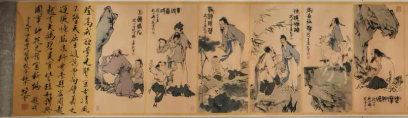 图片[1]-范曾《十二圣贤》-嘉诚艺术