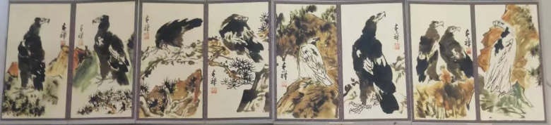 李苦禅《松鹰图》合集-嘉诚艺术