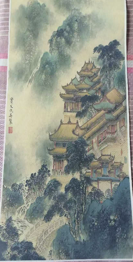 仇英《仙山楼阁》-嘉诚艺术