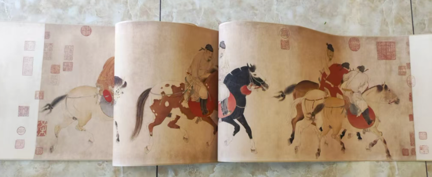 任仁发《五王醉归图》-嘉诚艺术