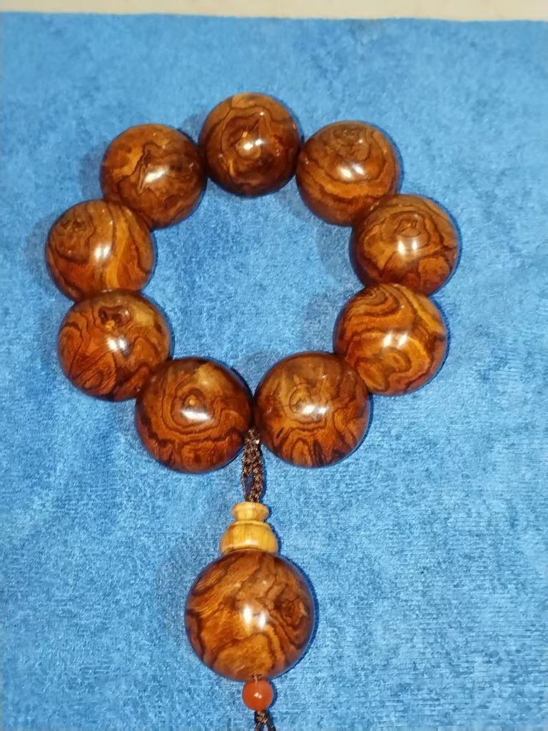 图片[1]-海南黄花梨手持珠-嘉诚艺术