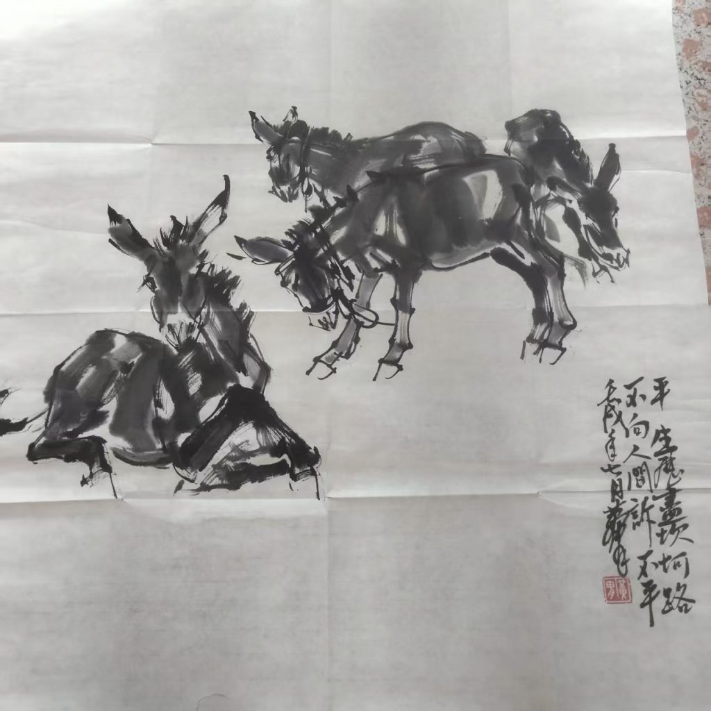 图片[1]-黄胄《驴》-嘉诚艺术