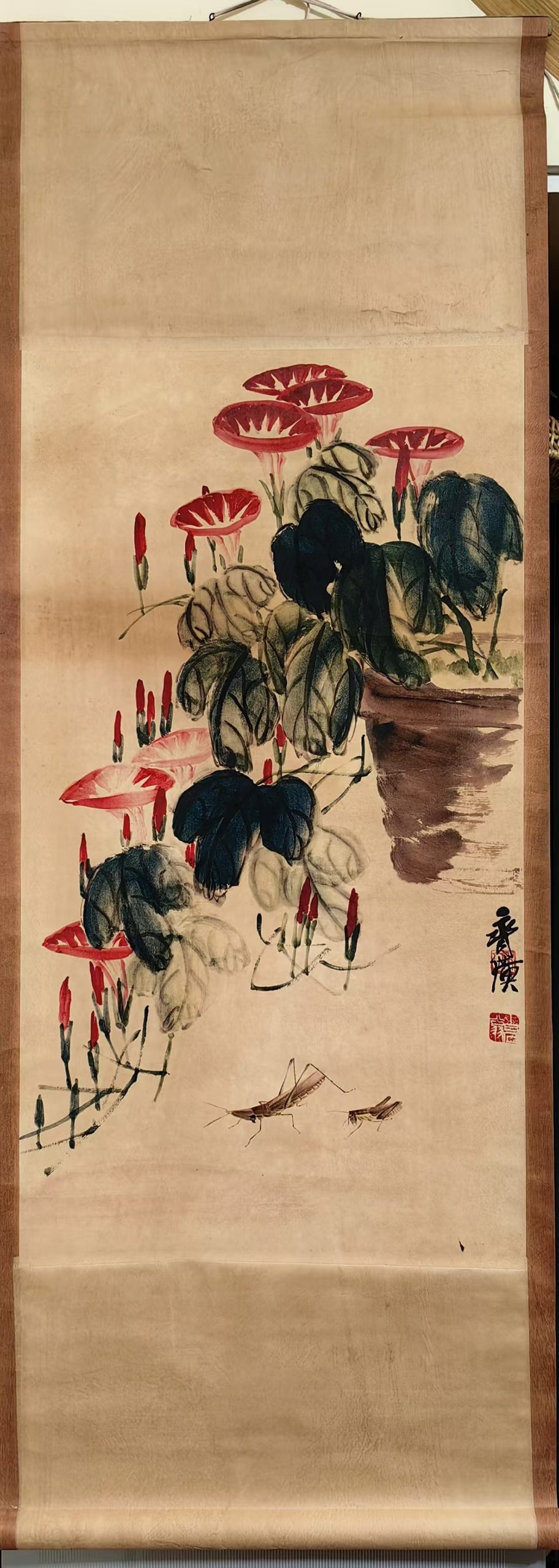 齐白石《牵牛花》-嘉诚艺术