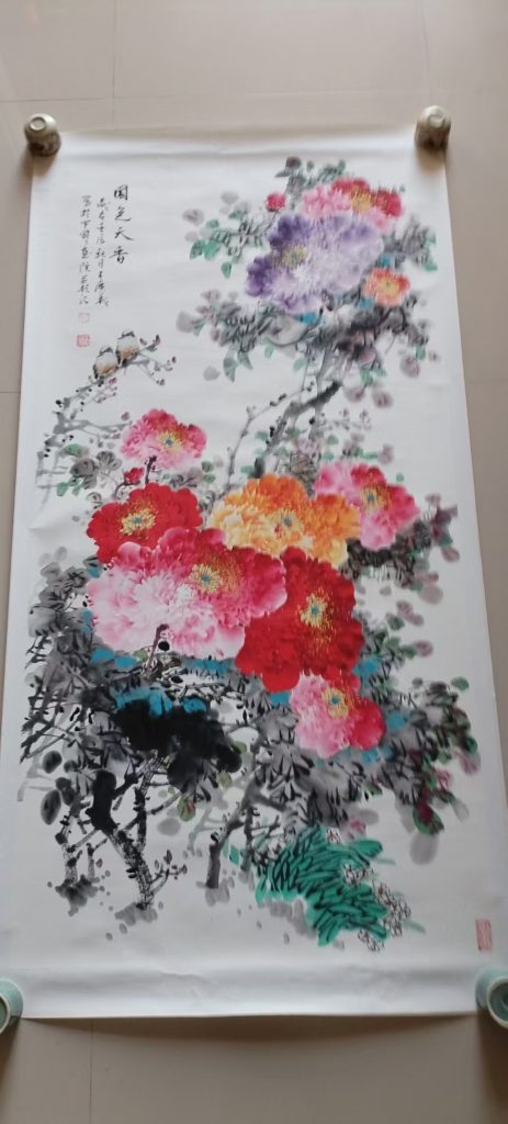 图片[1]-王广义《国色天香》-嘉诚艺术