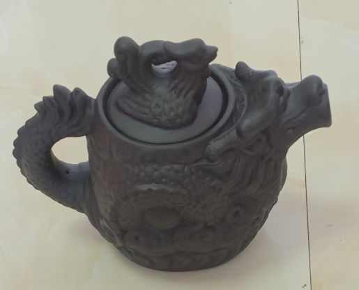 龙凤紫砂壶-嘉诚艺术