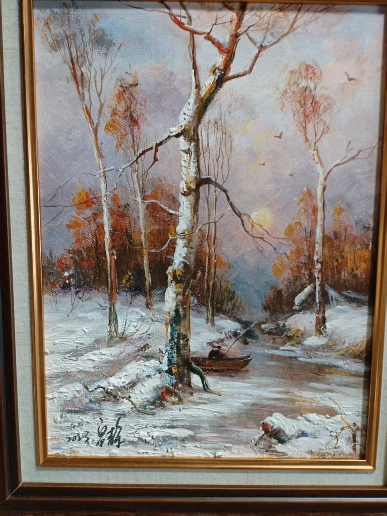 图片[1]-梁静《花鸟图》-嘉诚艺术